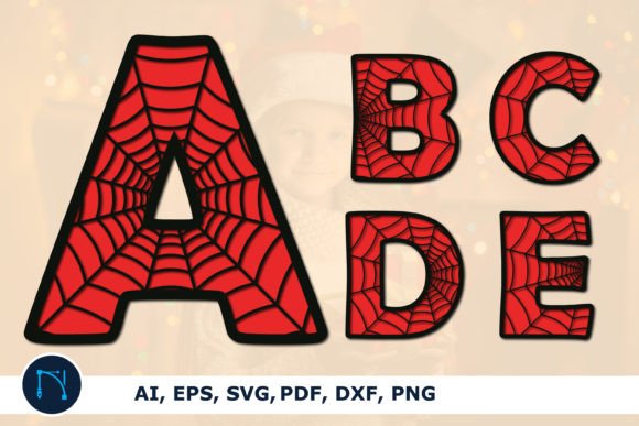 Download Alphabet Halloween Spider Web SVG Bundle - Svg bundle Collection