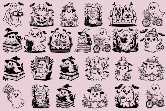 Download 46 Cute Halloween Ghost Svg Bundle - Svg bundle Collection