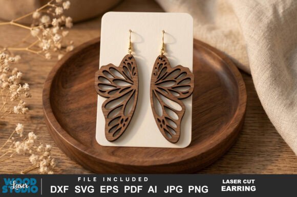 Download Butterfly Earrings Laser Cut SVG - Premium Bundle