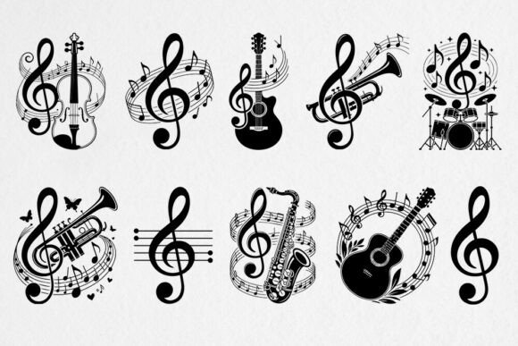 Download Music Notes SVG Bundle - Svg bundle Collection