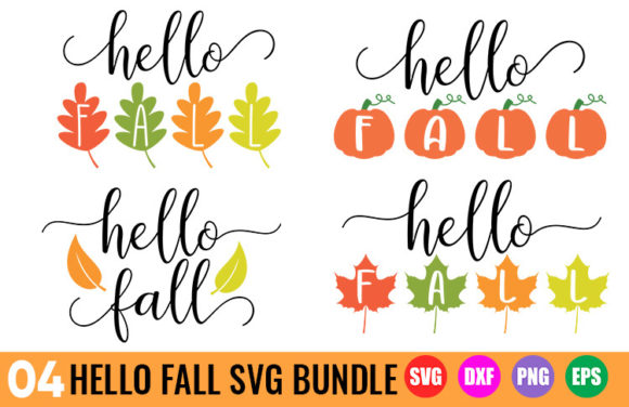 Download Hello Fall SVG Bundle - Fall Sign SVG - Svg bundle Collection